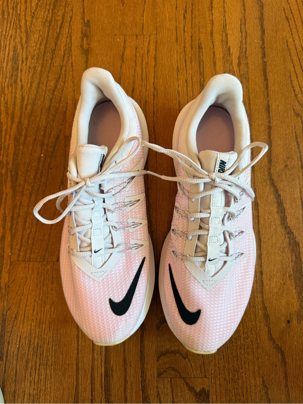 Nike Pink & White Running Shoes Size 8